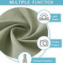 RYB HOME Cafe Blackout Curtains 24 inch Length, RV Curtains for Camper Windows, Mini Short Small Insulating Light UV Blocking Privacy Half Window Tiers, Width 42 by Length 24, Sage Green, 2 Panels