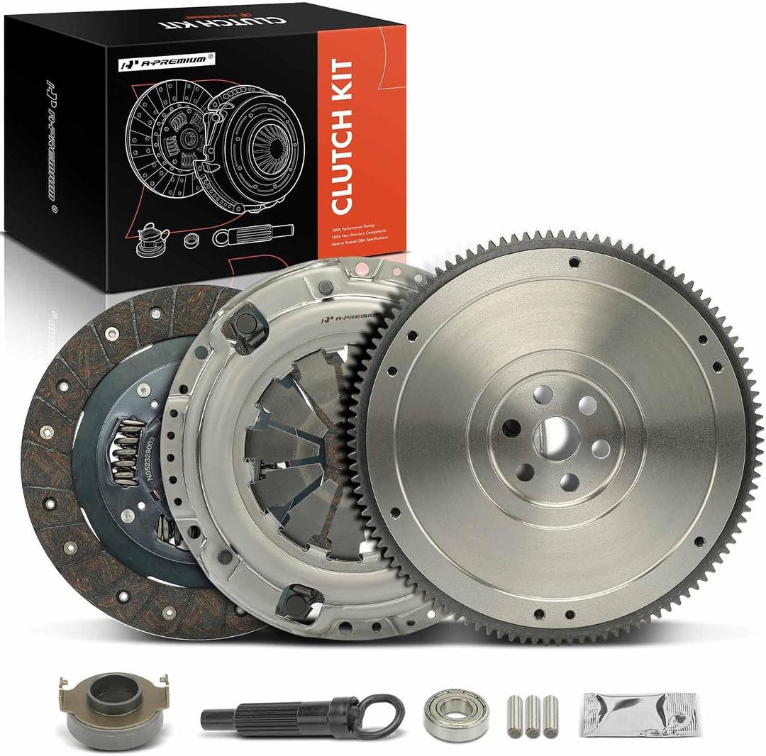 A-Premium Transmission Clutch Kit with Flywheel Compatible with Honda Civic 2001 2002 2003 2004 2005 1.7L