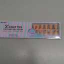 BTArtbox 160pcs Almond Plastic False Nails, Extra Short with Primer Cover, Jelly XCOATTIPS, 16 Sizes, Full Well Tips, Pressure Comfortable Wear, Last 28+ Days, Ideal Gift