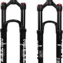 ZTZ 26/27.5/29 inch MTB Air Suspension Fork, 1 1/8 to 1.5 inch Tapered Tube,120mm Travel,QR 9mm*100mm, Manual Lockout, Ultralight Front Fork for XC/AM Mountain Bike (Balck)