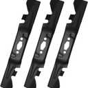 742P05094-X Mulching Mower Blades Compatible with 50" Deck Cub Ca-det XT1-LT50 ZT1-50 ZT2-50 ZTS1-50 ZTS2-50 Craftsman Z5600 Z5650 Lawn Mowers, Replace 742-05512-X 942-05094 490-110-Y204, 3 Pack