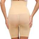 Ahigh Shapewear for Women - High Waisted Butt Lifting Shapewear, Faja Body Shaper,Tummy Control Shorts,Underwear for Womenar (Beige, M)