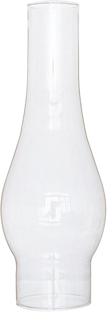 Oil Lamp Chimney 2 5/8 Inch × 10 Inch Clear Glass Lamp Chimney fit Central Draft Burners on Vintage and Antique Style Lamps Oil Lamp Parts