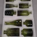 SUPMIND 12pcs Glass Bud Vase Set, Small Green Flower Vases for Centerpieces in Bulk, Mini Vintage Vase for Wedding, Home,Table Decoration