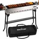 Charcoal Grill, Foldable Portable BBQ Grill for Camping & Backyard
37.6" Ceramic Grate, 330 sq. in. Cooking Area, Dual Side Tables, Pull-out Ash Pan & Carry bag for Tailgating & Cookouts
