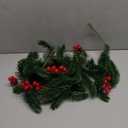 Christmas Mailbox Swag with LED Lights Pinecone Berry Accents Festive Holiday Garland for Indoor Outdoor Decoration Cozy Spring Decor for Cheerful Home Atmosphere