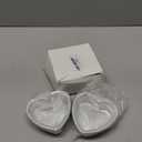 4 Inch Heart Shaped Cake Pan Set of 2, Aluminum Heart Shape Cake Tin, Small Baking Pan for Weddings, Birthday, Party Desserts, Family, Anniversary