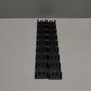 Hat Organizer for Baseball Caps, 2 Pack Black Hat Rack for Wall Hold up to 18 Hats Strong Adhesive Hat Hooks Stand Hat Hanger Organizer Storage Holder Display for Door Closet