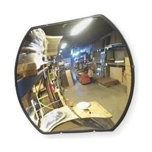 Outdoor Acrylic Rectangular Convex Mirror -Security Mirror for Retail Stores and Warehouses - Acrylic Mirror for Blind Spots - Ideal for Low Ceilings - 20 X 30