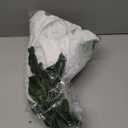 Poinsettias Artificial Christmas Flowers Bouquet 2 Pack Large White Poinsettia Flowers Faux Winter Flowers for Indoor Outdoor Xmas Ornament Porch Home Garden Decorations (Flower Head-9.8inch)