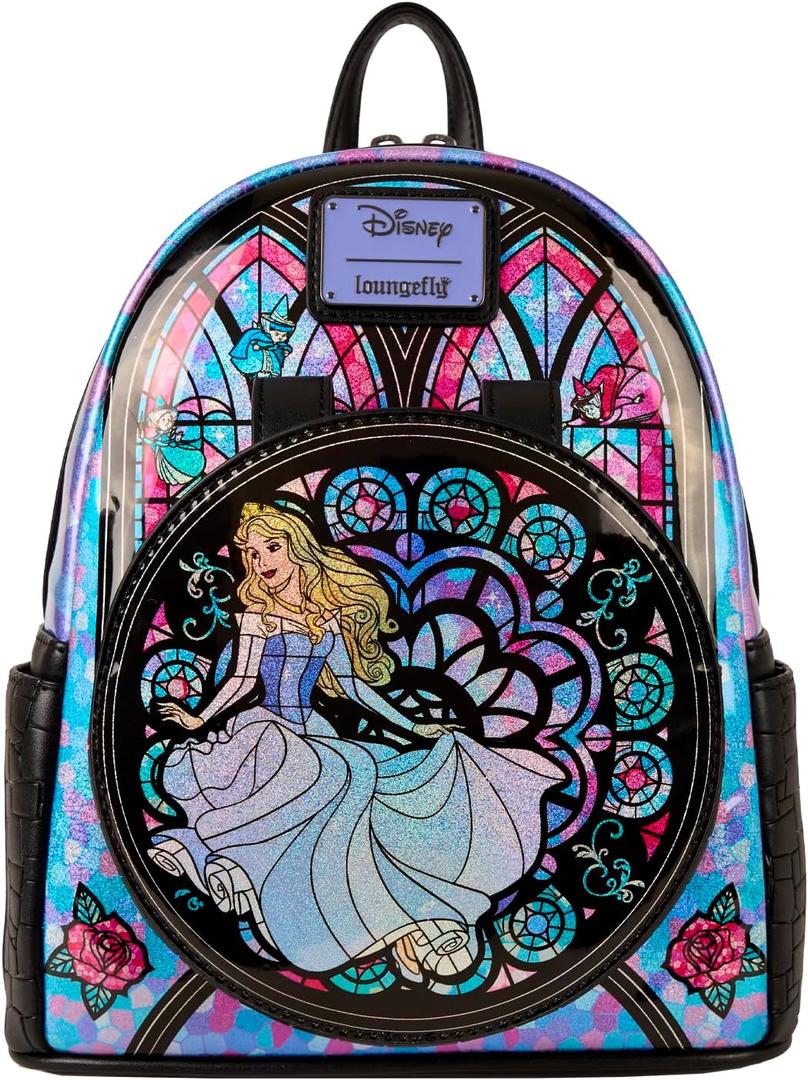 Loungefly Disney Princess Stained Glass: Sleeping Beauty Mini-Backpack, 