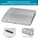 Stanbroil Griddle Top for Blackstone 17" Tabletop Grill with Front Grease System, Stainless Steel Griddle Replacement Top for Blackstone 1650 1867
