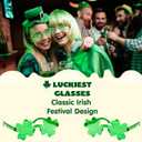 JOYIN 12 PCS St. Patricks Day Sunglasses Shamrock, St Patrick Accessories Shamrock Glasses Clover Eyewear, St Patrick Party Favor Supplies