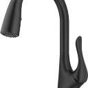 KRAUS Merlin Transitional Pull-Down Single Handle Kitchen Faucet in Matte Black, KPF-1674MB (15 5/8 Inch)