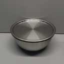 Stainles Steel Mixing Bowls with Lids Set, Stackable Metal Mixing Bowl with Strainer, 5-Piece - Beige