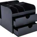 Vencer Coffee Condiment and Accessories Caddy Organizer,Black VCO-002