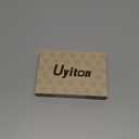 Uyiton Compatible with iPhone 17 Pro Max Camera Lens Protector - [Not Easy to Break][Strong Adsorption][Case-Friendly] Metal Tempered Glass Rear Camera Screen Cover - Black Titanium