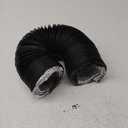 Dryer Vent Hose, 4'' Insulated Flexible Duct 16FT with 2 Duct Clamps, Heavy-Duty Three Layer Protection for HVAC Ventilation, Duct Fan Systems (4 x 16 FT, Black)