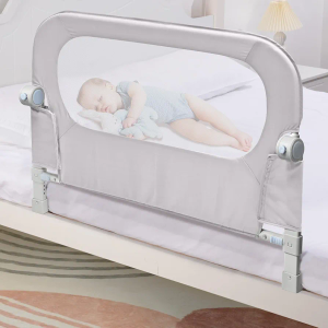 Baby Bed Rail Guard for Toddlers - 35.5" Toddler Bed Side Rails for Crib, Twin, Full, Queen Bunk Size Bed Swing Down Bedrail Extral Tall Child Safety Side Railing Guards for Kids