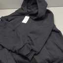 EFAN Women's Oversized Comfort Fleece Hoodies, Cozy Trendy Pullover Sweatshirts with Pockets For Fall & Winter (Black, XS)