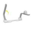 Dyna-Living Toilet Safety Rails 480lbs Load-Bearing Toilet Safety Frame with Flip Up Non-Slip Aluminum Alloy Armrest Toilet Assist Devices for Seniors Toilet Support Bars for Elderly Toilet Seat Rails