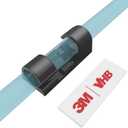 Cable Clips with Strong Self-Adhesive, XIAOXI Cable Management TV PC Wire Holder Sticky Tidy and Organizer Cord and Wires - 40 Pcs (Black)