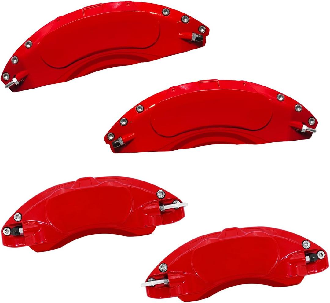 AOOA Caliper Covers Red Aluminum Brake Caliper Covers Fit for Mustang Mach-e 2021-2025(19 wheels and above