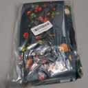 Mocsicka Christmas Backdrop Green Pine Tree Street Lamp Christmas Photo Backdrop Snowflake Xmas Party Decoration Holiday Photo Booth Props (8x6ft)