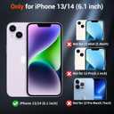 2 x SUPFINE Magnetic for iPhone 14 Case & iPhone 13 Case (Compatible with MagSafe)(Military Grade Drop Protection) Translucent Matte Shockproof Phone Cover,Black