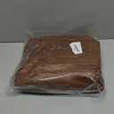 LIBERECOO Oval Tablecloth Vinyl Fitted Elastic Edge with Flannel Backing - Fits 48 x 68 Inch Oval Table - Walnut Wood Pattern - Waterproof Wipeable Table Cover