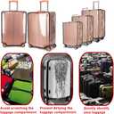 3PCS Clear PVC Luggage Cover Protectors Thicken Transparent Waterproof Suitcase for Travel Airplane 20"+24"+28"