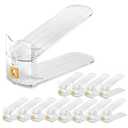 Clear Shoe Slot Organizers 12PACK Shoe Stacker Rack Organizer for Closet Adjustable Shoes Holders Space Saver Zapateras Organizers