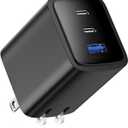 70W USB C Charger Block for MacBook Air MacBook Pro, 3-Port Wall Charger Compact Foldable for iPad Pro Air Mini, iPhone 16 15 14 13 12, 45W PPS Fast Charging for Galaxy S24 S23 S22 S21 Note 20, Pixel