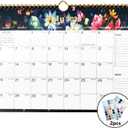 3 x Calendar 2025-2026 - Durable Thick Paper, Includes July 2025 to December 2026, 11 x 8.5 Inches for Home & Office Planning With Holiday Marking Stickers (B)