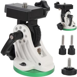 Telescope Mount, Latitude Adjustment Seat Aluminum Alloy Equatorial Wedge Instrument Latitude Base for Astronomy Telescope Accessory, 90 Adjustable Universal Tripod for Telescope with 3/8" Thread