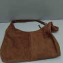 Suede Shoulder Bag for Women Suede Purse Boho Bags Slouchy Tote Bag Satchels Trendy Crescent Crossbody Bag Handbag