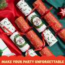 JOYIN 10 Pack Christmas Non-Snap Party Favor, Classic Table Favor Includes Party Hat, Jokes & Gifts, Christmas Table Decorations for Holiday Dinner Traditions Party Supplies