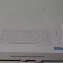 Wireless Keyboard and Mouse Combo, Full-Sized Wireless Keyboard and Adjustable DPI Mouse, 2.4GHz USB Receiver, Silent Keyboard and Mouse for PC, Windows, MAC, Desktop, Laptop (Avocado Green)