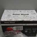 Roter Mond 2 Slice Toaster Retro Stainless Steel with Bagel, Cancel, and Defrost Functions, 6 Bread Shade Settings, Extra Wide Slots and Removable Crumb Tray, Black