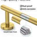 USHOWER Brushed Gold Towel Bar, 18-Inch Towel Racks for Bathroom Wall-Mounted, Thicken SUS304 Stainless Steel Towel Rod (Total Length 20-Inch)