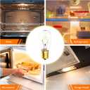 Belleone Light Bulb Fits for LG Microwave Oven - Compatible with LG Frigidaire Ken-more Whirlpool GE Over the Range Microwave, Dimmable 125V 30W E17 Base, Kitchen Night Light, Repalce 6912W1Z004B,4pcs