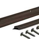 MD Building Aluminum L-Shape Under Door Seal, Bronze, 36in
Vinyl Seal Insert, Blocks Drafts Moisture Dust Insects, Drip Cap Water Deflector, Slotted Screw Holes, Cut To Fit