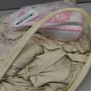 Wish Care 2 Pack Ivory Spandex Table Clothes for 6 Foot Rectangle Tables Wrinkle Free Stretch Fitted Tablecloths 6ft Pleated Ruffle Elastic Table Cover Skirt for Wedding Birthday Banquet Home Party