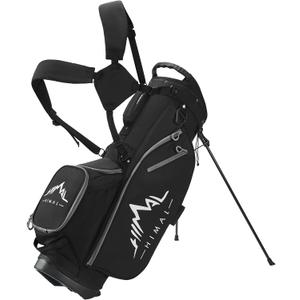 14-Way Golf Stand Bag, Golf Bag with Stand - Lightweight Durable Club Bag for Men & Women (Black)