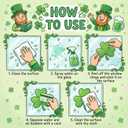 9 x ZAWE 9 Sheets St. Patrick's Day Window Clings Cats Gnomes Shamrocks Clovers Hats Coins Double-Sided Window Decals Stickers for Fall Harvest Party Home Classroom Office Decorations