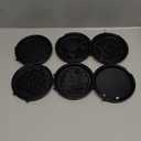 SugarWhisk 6-in-1 Mini Waffle Maker With Removable Plates, 4.5'' Mini Waffle Iron for Holidays, Parties & Events Waffle Maker Machine, 8 Plates with Premium Ceramic Coating, White