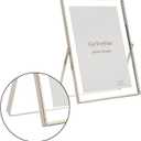 Silver 810"(Horizontal) Floating Picture Frames Set of 2,For Picture (7x9'',6x8'',5x7''),Tabletop Shelf Photo Frame,Classy For Holiday,Wedding,Home or Office Dcor