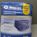 SUNKISS Ultra Thin Incontinence Underwear for Men, Mens Disposable Pull Ups, Fast Absorption & Leak Proof Protection, Moderate Absorbency, Medium, Blue, 36 Count