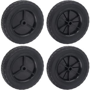 CheeMuii 4 Pcs 8 Inch Push Mower Wheels 8" Black General Wheels Replace for Craftsman 33958 Hus 532146248 Replace for MTD 734-04585 734-1780 for Oregon 72-108 for AYP 103670 103670X 107644X 146248