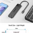 Lemorele 13 in 1 USB C Docking Station for Triple Monitors, Dual 4K HDMI, 1000M RJ45, VGA, 4 USB 3.0/2.0, SD/TF, 3.5MM Audio, USB C 3.0, 100W PD, Compatible with Type C Laptop, Black